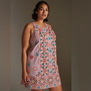 sachin and babi light blue dress Aimee Smocked Embroidered Floral Midi Dress in Blue X-Small
